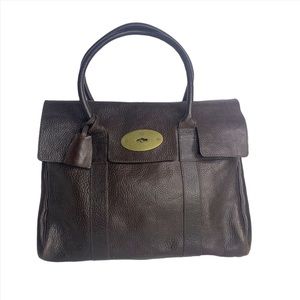 Mulberry Bayswater Heavy Grain Brown Leather Handbag